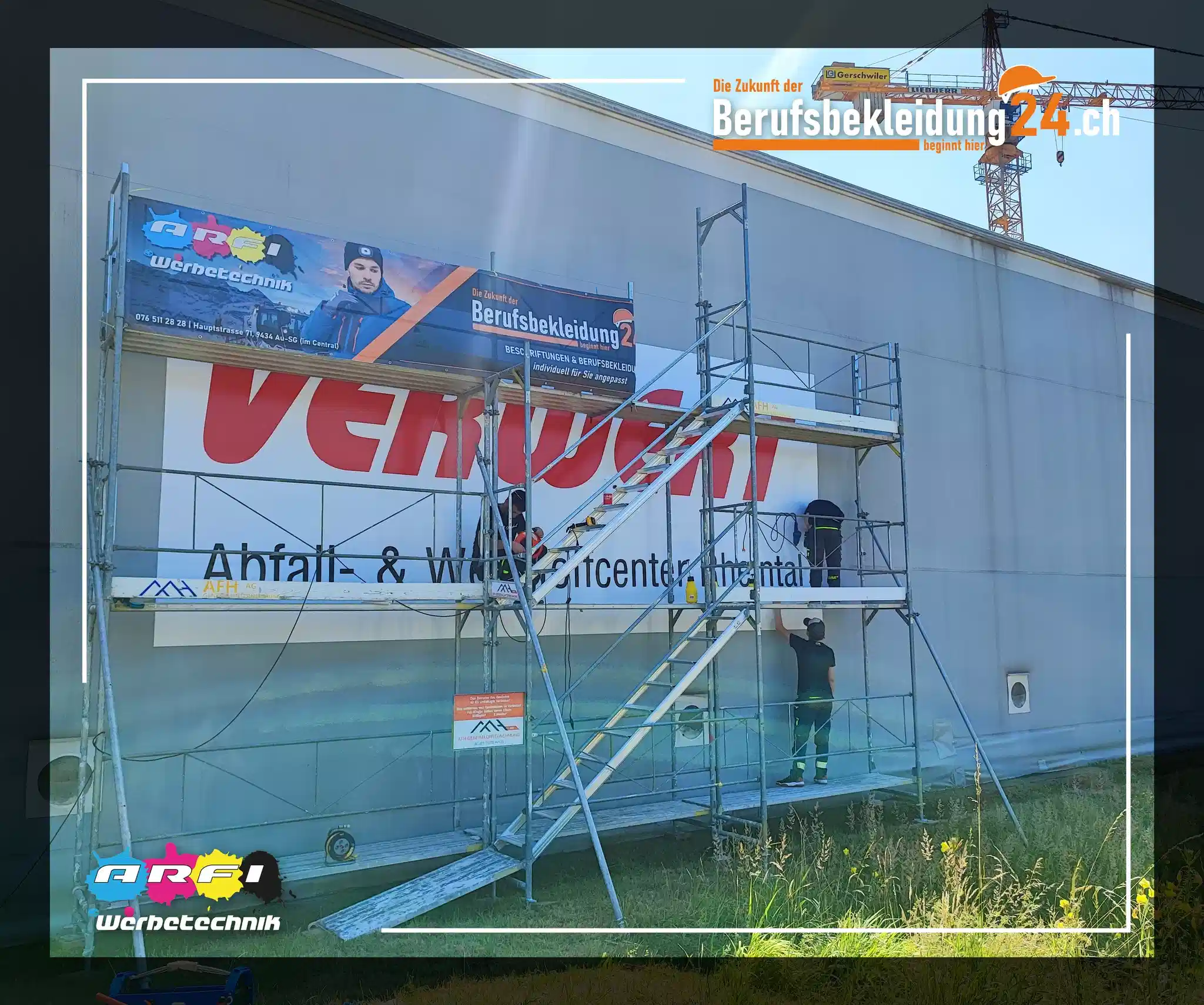 Werbebanner im Grossformat für Unternehmen